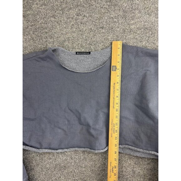 Brandy Melville Sweater Womens OS Cropped Raw Hem Pullover Crewneck Soft - Picture 3 of 7